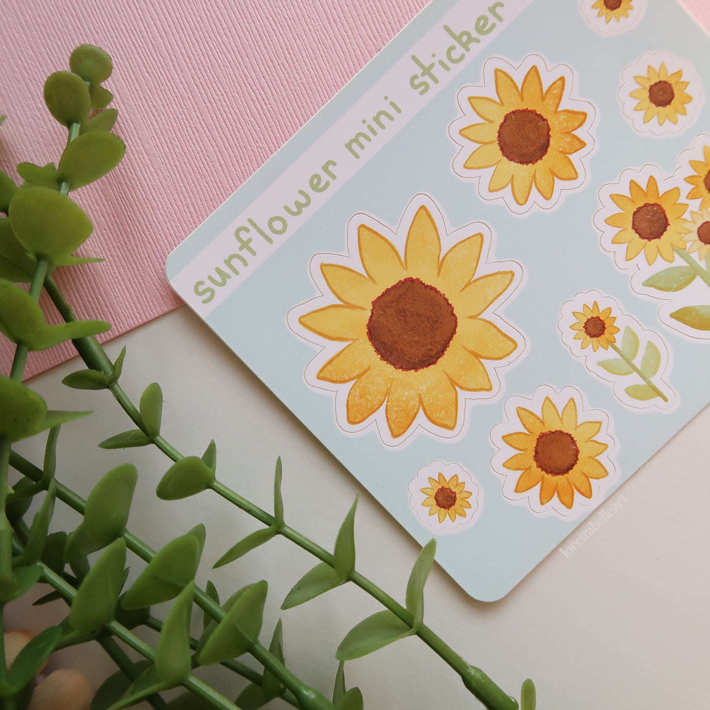 Sunflowers Mini Sticker Sheet