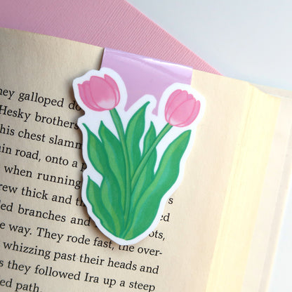 Tulip Flowers - Magnetic Bookmark