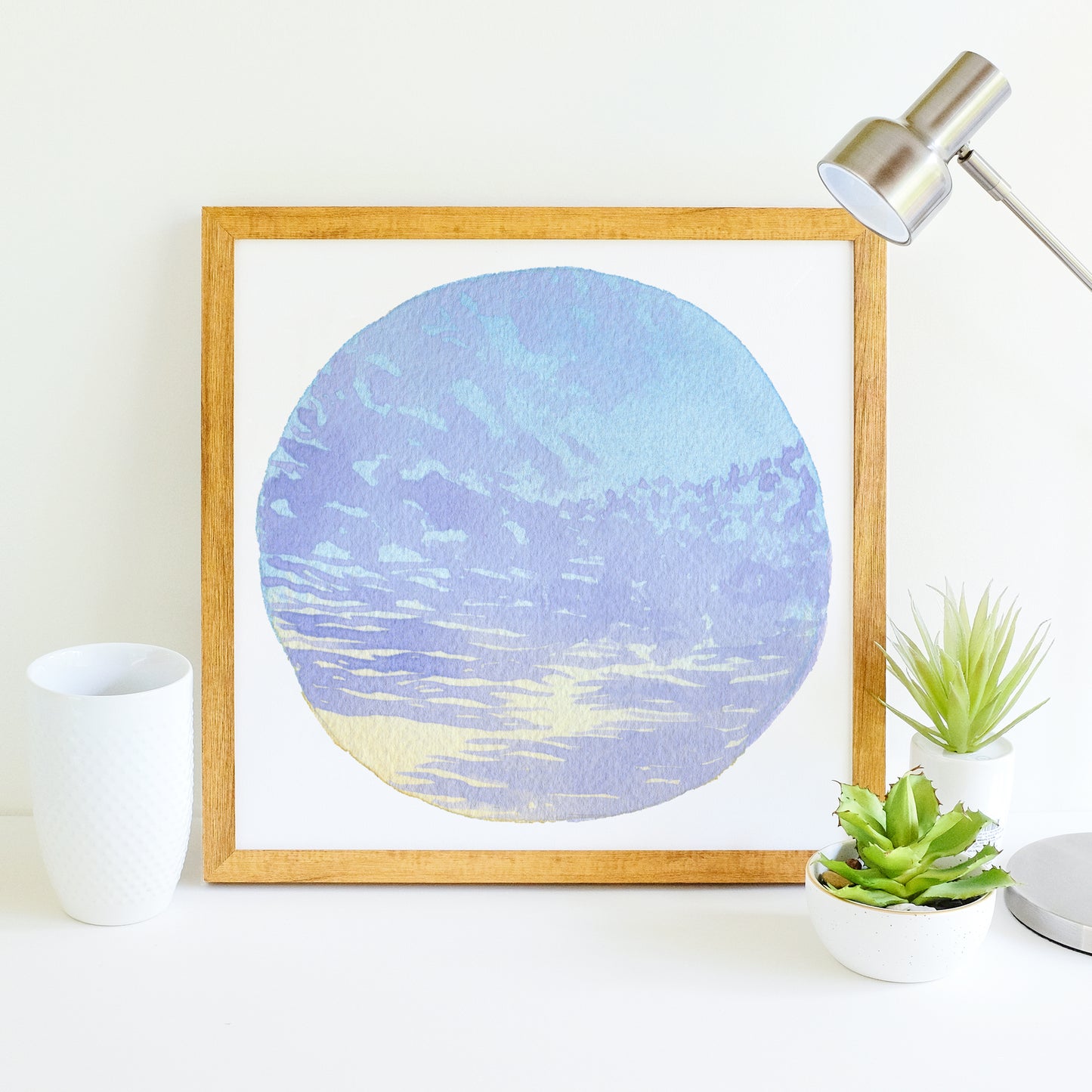 Pastel Cloudscape - Watercolor Sky Art Print